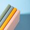 Caiet cu elastic, 210x143 mm dictando, coperta imitatie piele, 96 file, 80g/mp, DELI, ALEGE CULOAREA: Roz - 4Papet