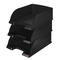 Tavita documente cu capacitate mare, color, LEITZ Plus Jumbo, ALEGE CULOAREA: Negru - 3Papet