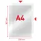 File protectie cristal, deschidere in "L", 105 microni, 100 buc/set, A4, ESSELTE - 2Papet