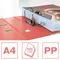 Biblioraft plastifiat interior-exterior, 7.5 cm ESSELTE Power Colour Breeze, ALEGE CULOAREA: Coral - 3Papet