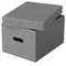Set 3 cutii depozitare 360 x 260 x 200 mm cu capac, ESSELTE Recycle Gri - 3Papet