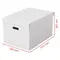 Set 3 cutii depozitare 510 x 350x 300 mm cu capac, ESSELTE Recycle Alb - 5Papet