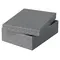 Set 3 cutii depozitare 360 x 260 x 100 mm cu capac, ESSELTE Recycle Gri - 3Papet
