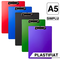 Clipboard simplu plastifiat A5, DACO, ALEGE CULOAREA: Albastru - Papet