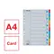 Separatoare carton A4, 10 culori, ESSELTE Standard - 4Papet