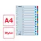 Separatoare carton A4, Ianuarie-Decembrie taste laminate, ESSELTE Mylar - 5Papet
