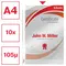 File protectie cristal, 105 microni, 10 buc/set, A4, ESSELTE - 5Papet