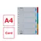 Separatoare carton A4, 5 culori/set , ESSELTE Standard - 5Papet
