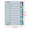 Separatoare carton A4, numere de la 1-10 laminate, ESSELTE Mylar - 5Papet