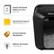 Distrugator documente 9 coli, Cross-Cut, FELLOWES LX50 - 4Papet