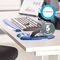 Suport incheietura pentru tastatura gel, FELLOWES Crystal, ALEGE CULOAREA: Albastru - 3Papet