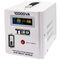 Stabilizator de tensiune retea, monofazat, 6000W, 230V, 2 prize si ecran LCD, sinusoidala pura, TED Electric - Papet