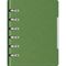 Agenda nedatata, cu 6 inele, 11x14 cm, PRECISION Alicante, Verde inchis - Papet