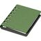 Agenda nedatata, cu 6 inele, 11x14 cm, PRECISION Alicante, Verde inchis - 4Papet