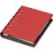 Agenda nedatata, cu 6 inele, 11x14 cm, PRECISION Alicante, Rosu - 3Papet