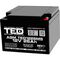 Acumulator AGM VRLA 12V, 26 Ah, dimensiuni 175 x 165 x 125 M5, TED Electric - Papet