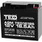 Acumulator AGM VRLA 12V, 18.5 Ah, dimensiuni 181 x 77 x 167 F3, TED Electric - Papet