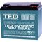 Acumulator AGM VRLA 12V GEL Deep Cycle, 25 Ah, dimensiuni 178 x 77 x 171 M5, TED Electric - Papet