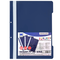 Dosar plastic cu sina si gauri PAPERLAND, 50 buc/set, ALEGE CULOAREA: Bleumarin - 2Papet