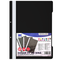Dosar plastic cu sina si gauri PAPERLAND, 50 buc/set, ALEGE CULOAREA: Negru - 2Papet