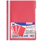 Dosar plastic cu sina si gauri PAPERLAND, 50 buc/set, ALEGE CULOAREA: Rosu - 2Papet