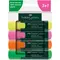 Textmarker FABER-CASTELL Superfluorescent 1548, 4 buc/set - Papet