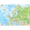 Plansa harta fizica si politica a Europei A4, fata-verso, ARHI DESIGN - 2Papet