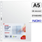 File protectie transparente, 40 microni, 100 buc/set, A5, NOKI - Papet